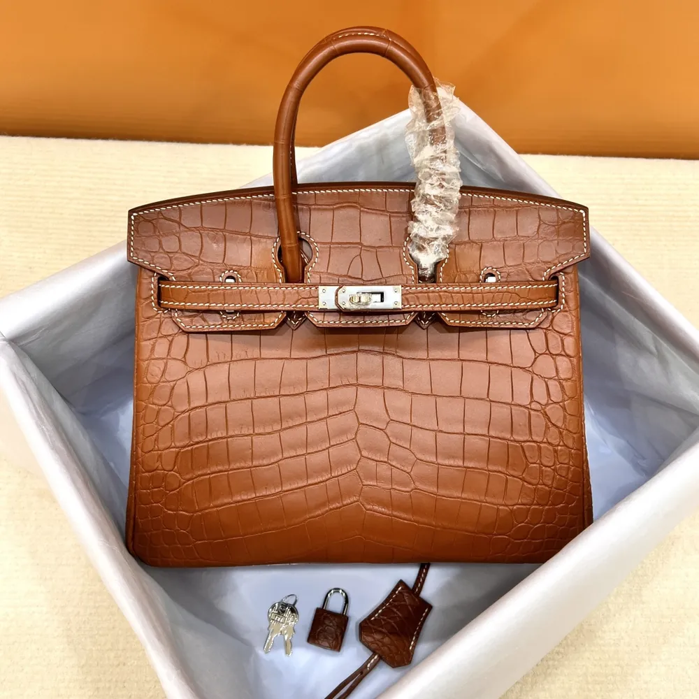 Crocodile-Birkin-Cognac
