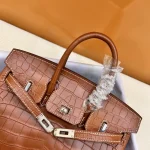 Crocodile-Birkin-Cognac