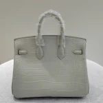Crocodile-Birkin-White-Grey