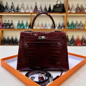 Crocodile-Kelly-Bordeaux