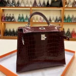 Crocodile-Kelly-Bordeaux