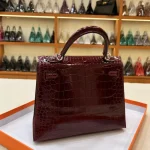 Crocodile-Kelly-Bordeaux