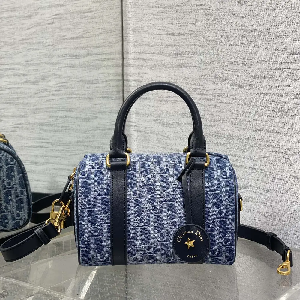 Denim-Oblique-Boston-Bag-Blue