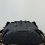 Embossed-Leather-Backpack-Black