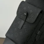 Embossed-Leather-Backpack-Black