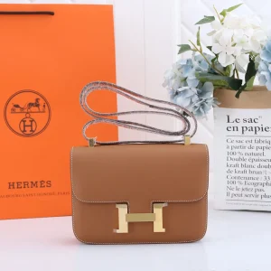 Gold H-Clasp Flap Bag