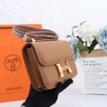 Gold H-Clasp Flap Bag