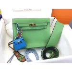 Green Mini Top-Handle Flap Bag