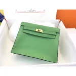 Green Mini Top-Handle Flap Bag