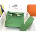 Green Mini Top-Handle Flap Bag