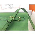 Green Mini Top-Handle Flap Bag