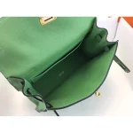 Green Mini Top-Handle Flap Bag