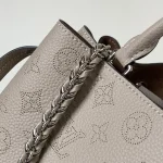 Greige Soft-Leather Chain Handbag