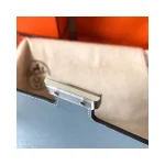 Grey-Blue H-Clasp Flap Bag
