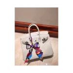 Grey Croc-Embossed Top-Handle Tote