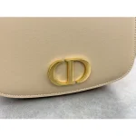 Ivory CD-Clasp Top-Handle Bag