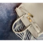 Ivory Structured Top-Handle Tote