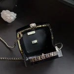 Lacquered-Minaudiere-Clutch-Black