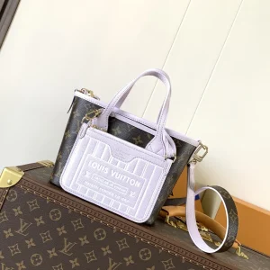 Lilac-White Small Tote