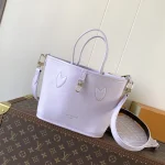 Lilac-White Small Tote