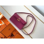 Magenta H-Clasp Wallet on Strap