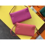 Magenta H-Clasp Wallet on Strap