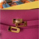 Magenta H-Clasp Wallet on Strap
