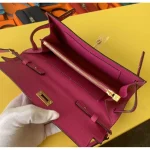 Magenta H-Clasp Wallet on Strap