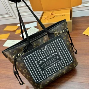 Monogram Black-Stripe Tote