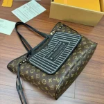 Monogram Black-Stripe Tote