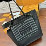 Monogram Black-Stripe Tote