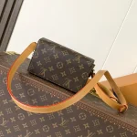 Monogram Gold-Bead Chain Crossbody