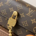 Monogram Gold-Bead Chain Crossbody