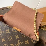 Monogram Gold-Bead Chain Crossbody