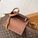 Monogram Gold-Bead Chain Crossbody