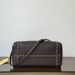Monogram-Leather-Hobo-Grey