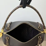 Monogram-Leather-Hobo-Grey