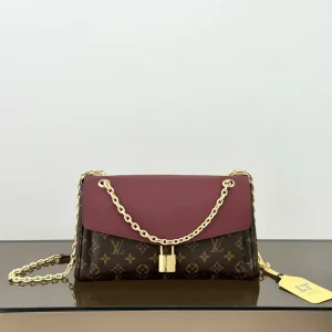 Monogram-Pallas-Chain-Burgundy