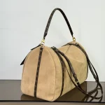 Monogram-Suede-Hobo-Beige