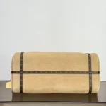 Monogram-Suede-Hobo-Beige