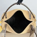 Monogram-Suede-Hobo-Beige