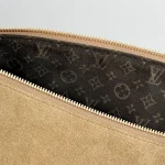 Monogram-Suede-Hobo-Beige