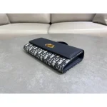 Navy Oblique CD-Clasp East-West Bag