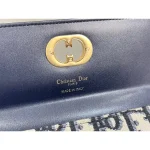 Navy Oblique CD-Clasp East-West Bag