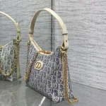 Oblique-CD-Chain-Bag-Blue