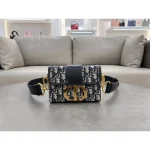 Oblique CD-Clasp Pouch Bag
