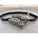 Oblique CD-Clasp Pouch Bag
