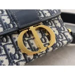 Oblique CD-Clasp Pouch Bag