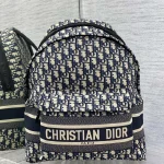 Oblique-Embroidered-Backpack-Blue