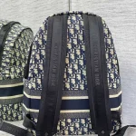 Oblique-Embroidered-Backpack-Blue